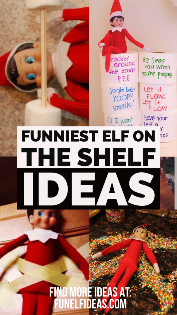 The Funniest Ideas For Your Elf On The Shelf - ･ﾟ Fun Elf Ideas ･ﾟ
